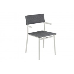 Stackable Chair with Armrests ORON LaFuma LFM5067 Obsidian