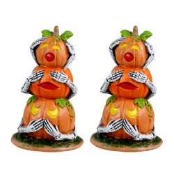 Pumpkin Snowmen Set Of 2 Ref. 34073