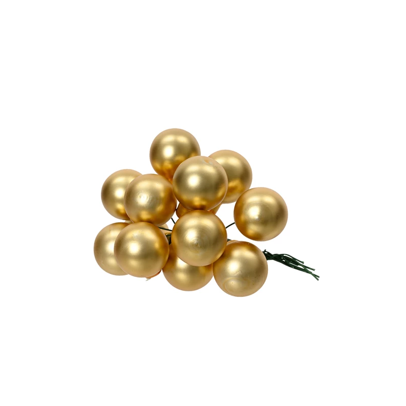 Bunch of Gold Colored Glass Balls