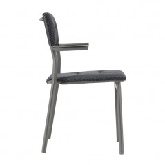 Stackable Chair with Armrests ORON LaFuma LFM5273 Dark Grey