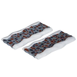 Lemax - Set Di 4 Alberi Topiari A Cono E Scolpiti Per Villaggio Natalizio - Accessorio Cod. 34965