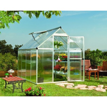 Canopia Mythos Double Layer Garden Greenhouse in Polycarbonate 247X185X208 cm Silver