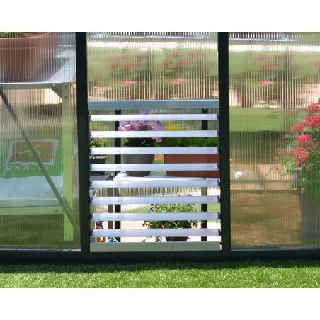 Canopia Slatted Side Window for Greenhouse - Silver