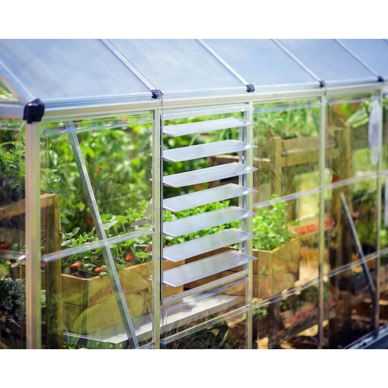 Canopia Slatted Side Window for Greenhouse - Silver