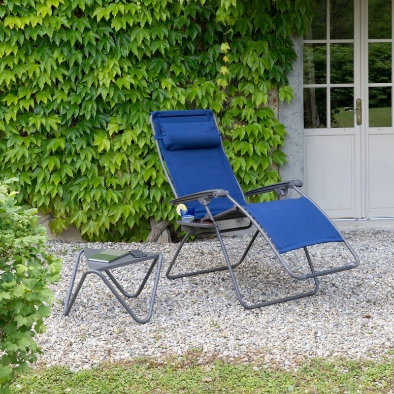 RSX CLIP XL PADDED Padded Relaxation Armchair LaFuma LFM5334 Denim/Titane