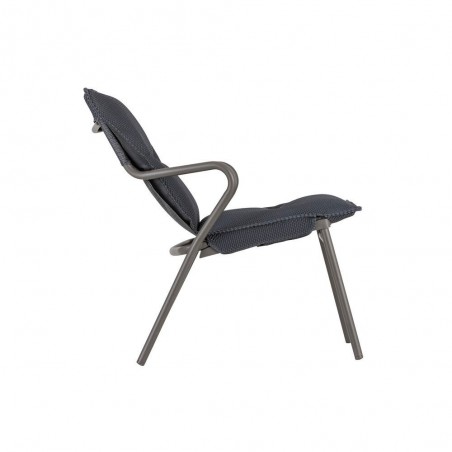 Low padded armchair VENCE LaFuma LFM5347 Dark Grey/Titane