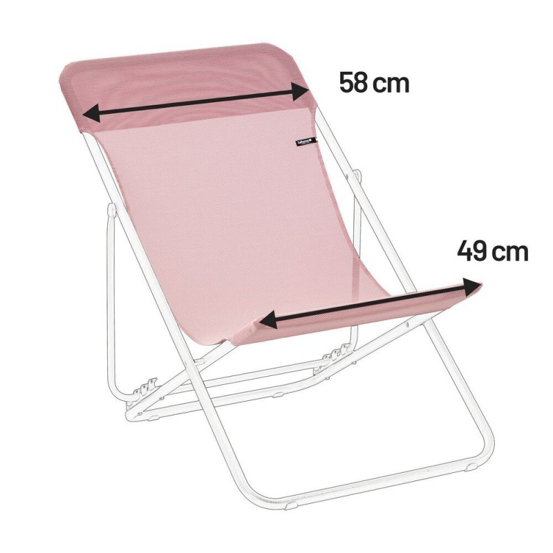 Replacement canvas for MAXI-TRANSAT 62 cm LaFuma LFM2655 Cerisier