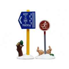 Cross Country Ski Sign Set Of 2 Ref. 54468