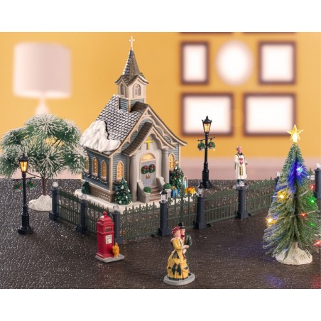 Small Town Church Set with Power Supply 4.5V Ref. 56670