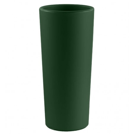 Vaso Clou Tondo con cache-pot 65 cm Verde Scuro Fine Serie