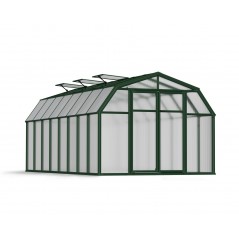 Canopia Hobby Gardener Double Layer Polycarbonate Garden Greenhouse 516X266X208cm Green
