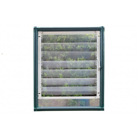 Canopia Greenhouse Side Window with Slats - Green