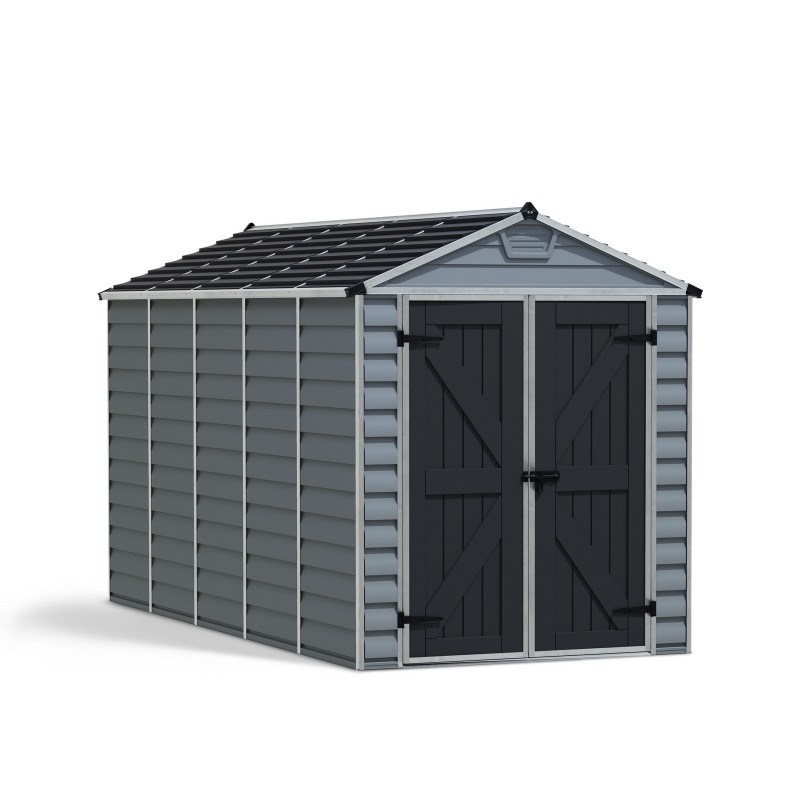 Canopia Skylight Polycarbonate Garden Shed 378X185X217 cm Grey Deco
