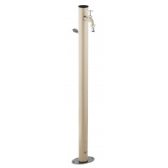 Aquapoint Loop Ground Garden Column Fountain Ivory