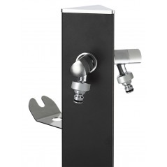 Aquapoint Triangle Underground Garden Column Fountain Black Metal