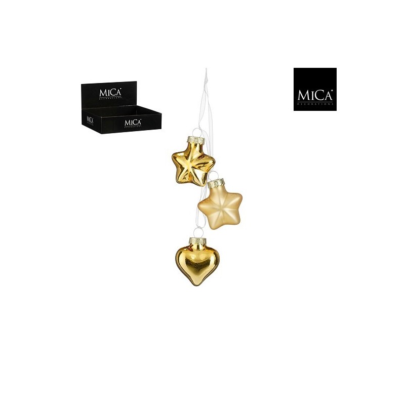 Gold Star or Heart. Single piece.