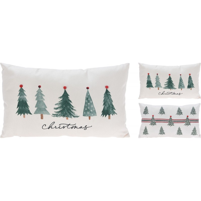 Christmas Tree Decorative Cushion 30x50 cm. Single Piece