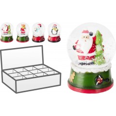 Christmas Snow Globe 8.5 cm. Single Piece