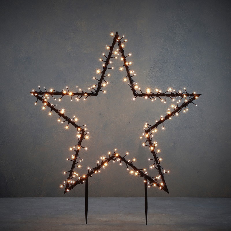 225 LED Warm White Star Light with Timer
