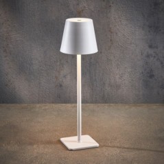 USB-C Multicolor LED White Table Lamp