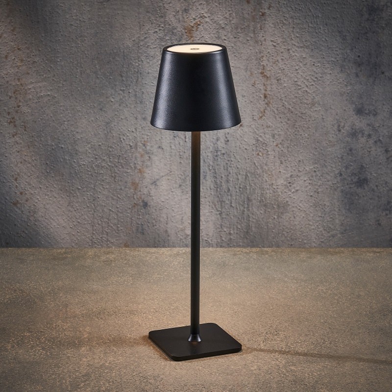 USB-C Multicolor LED Table Lamp Black