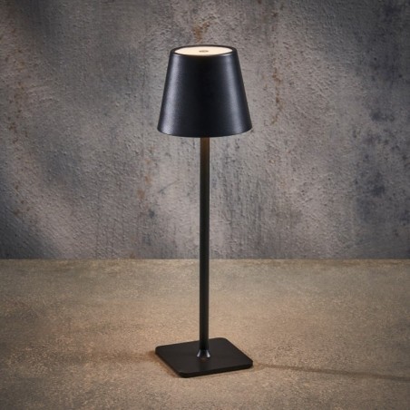 USB-C Multicolor LED Table Lamp Black