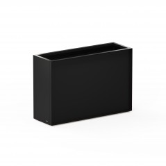 Fioriera Alta Herstera DECO PLANTER DIVIDER 40 in Metallo colore Nero e Pannello Acustico 120x40x80 cm