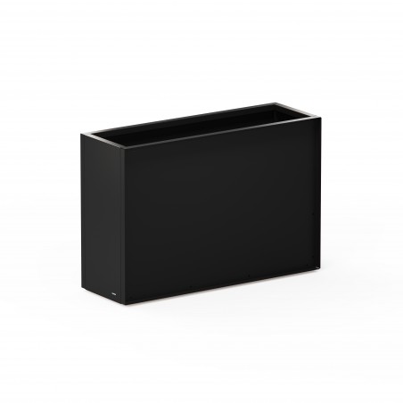 Fioriera Alta Herstera DECO PLANTER DIVIDER 40 in Metallo colore Nero e Pannello Acustico 120x40x80 cm