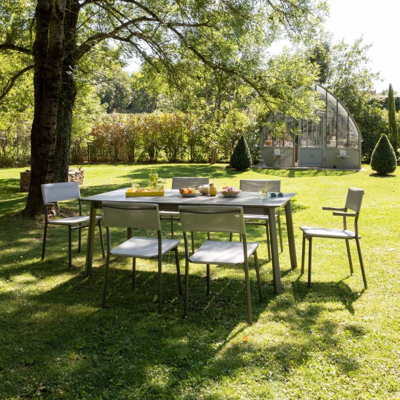 Extendable Garden Table ORON 100 x 154 - 200 cm LaFuma LFM5400 Titane/Titane Extendable Garden Table ORON 100 x 154 - 200 cm LaFuma LFM5400 Titane/Titane