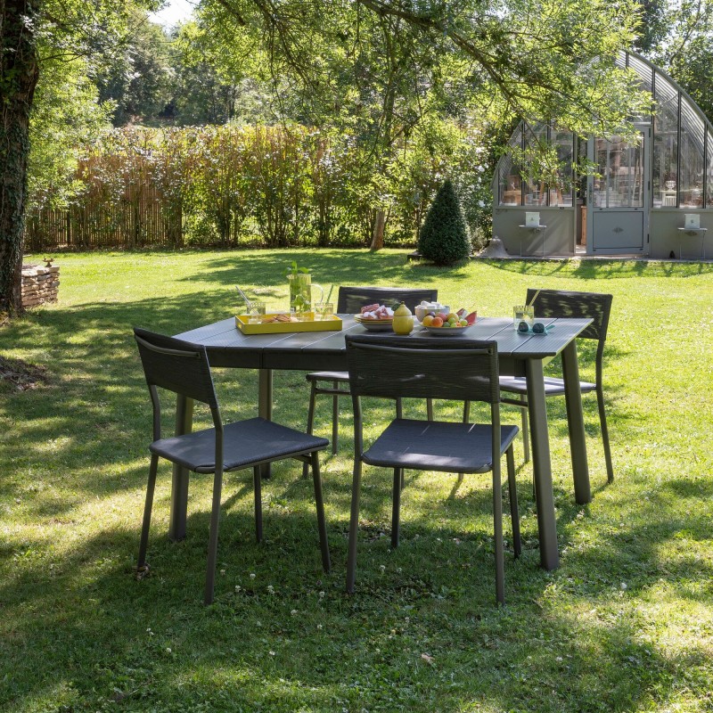 Extendable Garden Table ORON 100 x 154 - 200 cm LaFuma LFM5400 Titane/Titane Extendable Garden Table ORON 100 x 154 - 200 cm LaFuma LFM5400 Titane/Titane