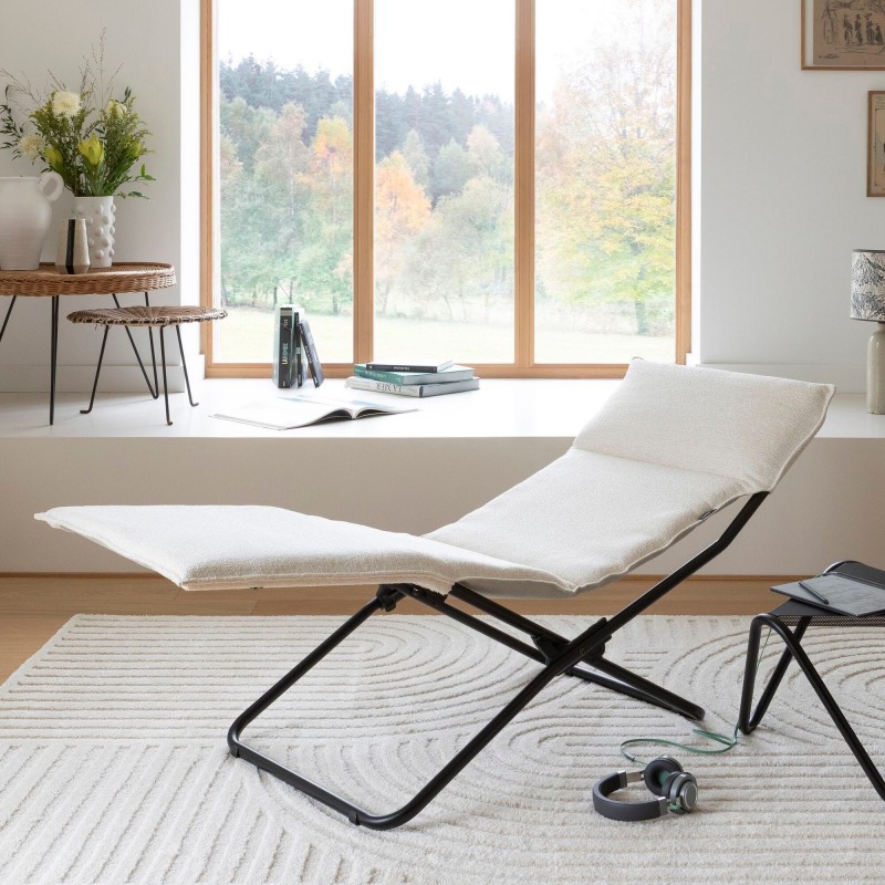 TRANSALOUNGUE Indoor Sun Lounger LaFuma LFM5397 Cream TRANSALOUNGUE Indoor Sun Lounger LaFuma LFM5397 Cream