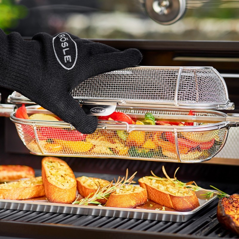 Rösle Stainless Steel Rotisserie Basket cod. 250437 Rösle Stainless Steel Rotisserie Basket cod. 250437