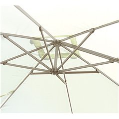 Ombrellone California In Alluminio con Palo Laterale 3x3 mt Ecru' - Tortora