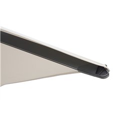 Ombrellone Contract In Alluminio con Palo Laterale 4x4 mt Ecru' - Antracite