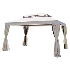 Gazebo Nebraska In Alluminio 3x4 mt Ecru' - Antracite