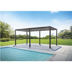 Greenwood Texas Aluminum Pergola 3x6m Anthracite