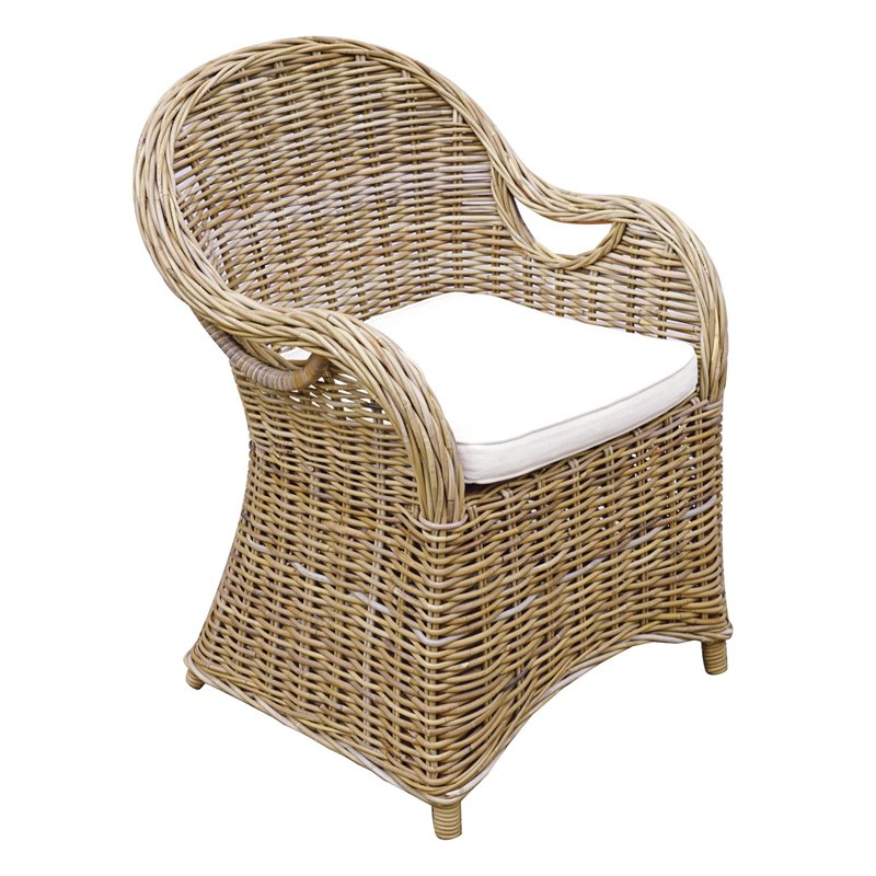 Greenwood Semarang Armchair In Gray Kubu