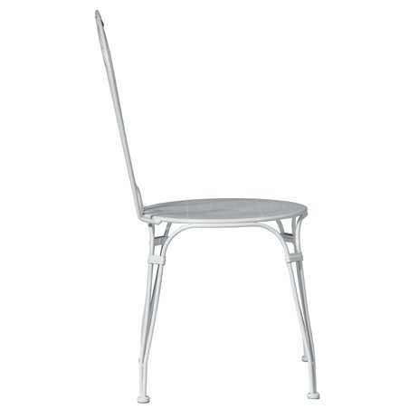 Greenwood Sirmione Iron Garden Chair - Ivory