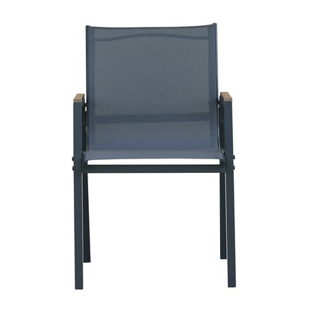 Greenwood Tarquinia Iron Dining Set - Anthracite