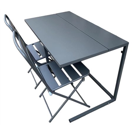 Balcony Set In Ferro 100x50 cm - Antracite