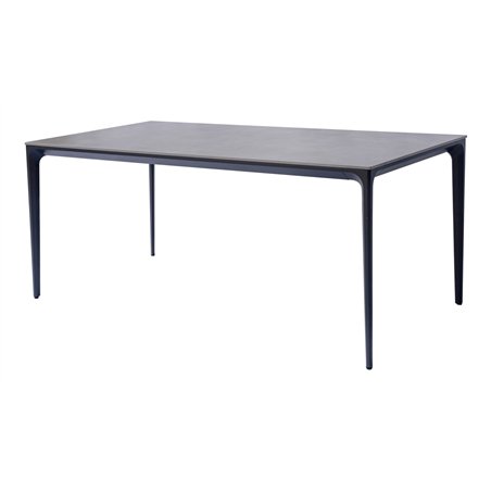 Greenwood Alghero Aluminum Table 180x90 cm - Gray Stoneware Top - Anthracite