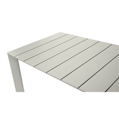 Tavolo Anzio In Alluminio 165/250x90 cm - Creta - Allungabile