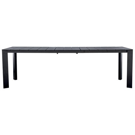 Tavolo Anzio In Alluminio 165/250x90 cm - Antracite - Allungabile