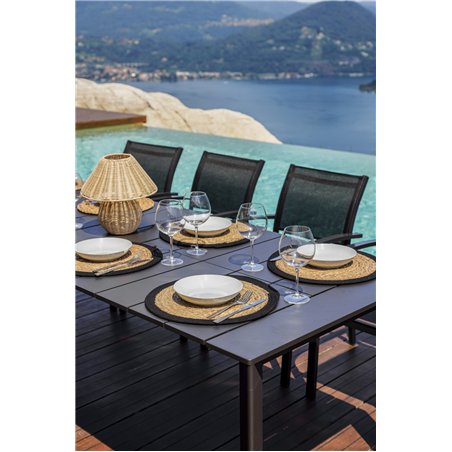 Greenwood Anzio Extendable Aluminum Garden Table 165/250x90 cm - Anthracite