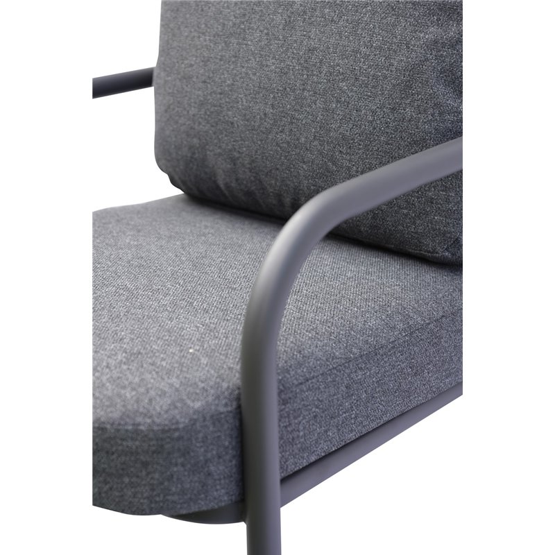 Greenwood Almeria Aluminum Lounge Set - Anthracite