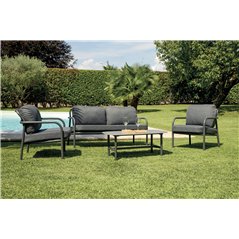 Set Almeria In Alluminio - Antracite