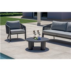 Set Santa Cruz In Alluminio - Corda Grigia - Antracite