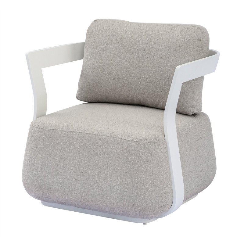 Greenwood Monaco Aluminum Lounge Set - White