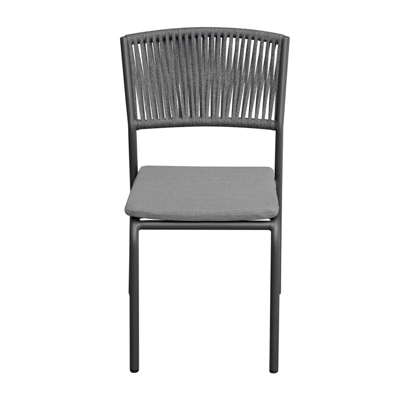 Greenwood Modena Aluminum Garden Chair - Outdoor Rope Gray - Anthracite Greenwood Modena Aluminum Garden Chair - Outdoor Rope Gray - Anthracite