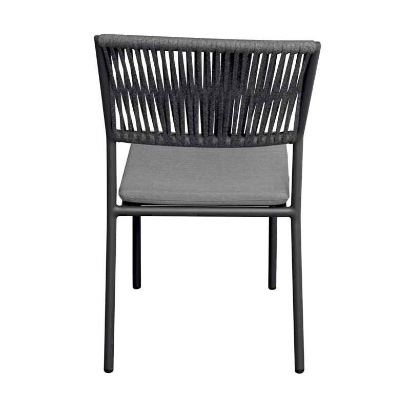 Greenwood Modena Aluminum Garden Chair - Outdoor Rope Gray - Anthracite Greenwood Modena Aluminum Garden Chair - Outdoor Rope Gray - Anthracite